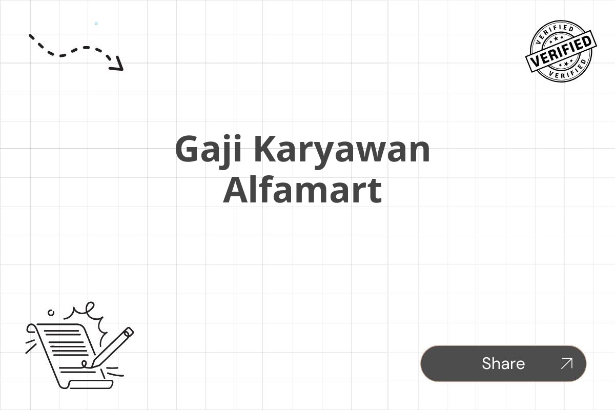 Gaji Karyawan Alfamart