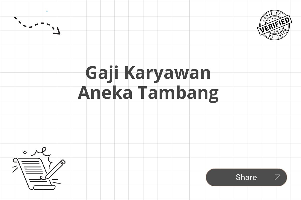 Gaji Karyawan Aneka Tambang