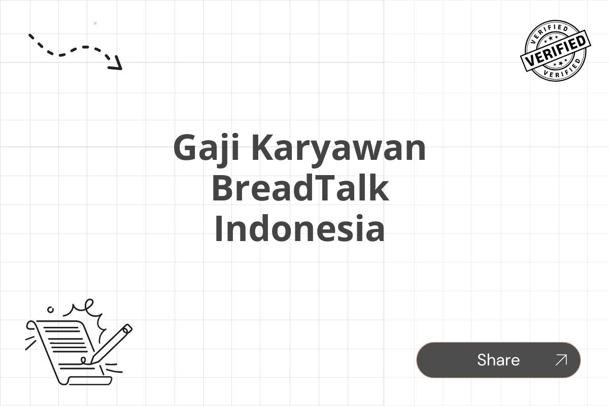 Gaji Karyawan BreadTalk Indonesia