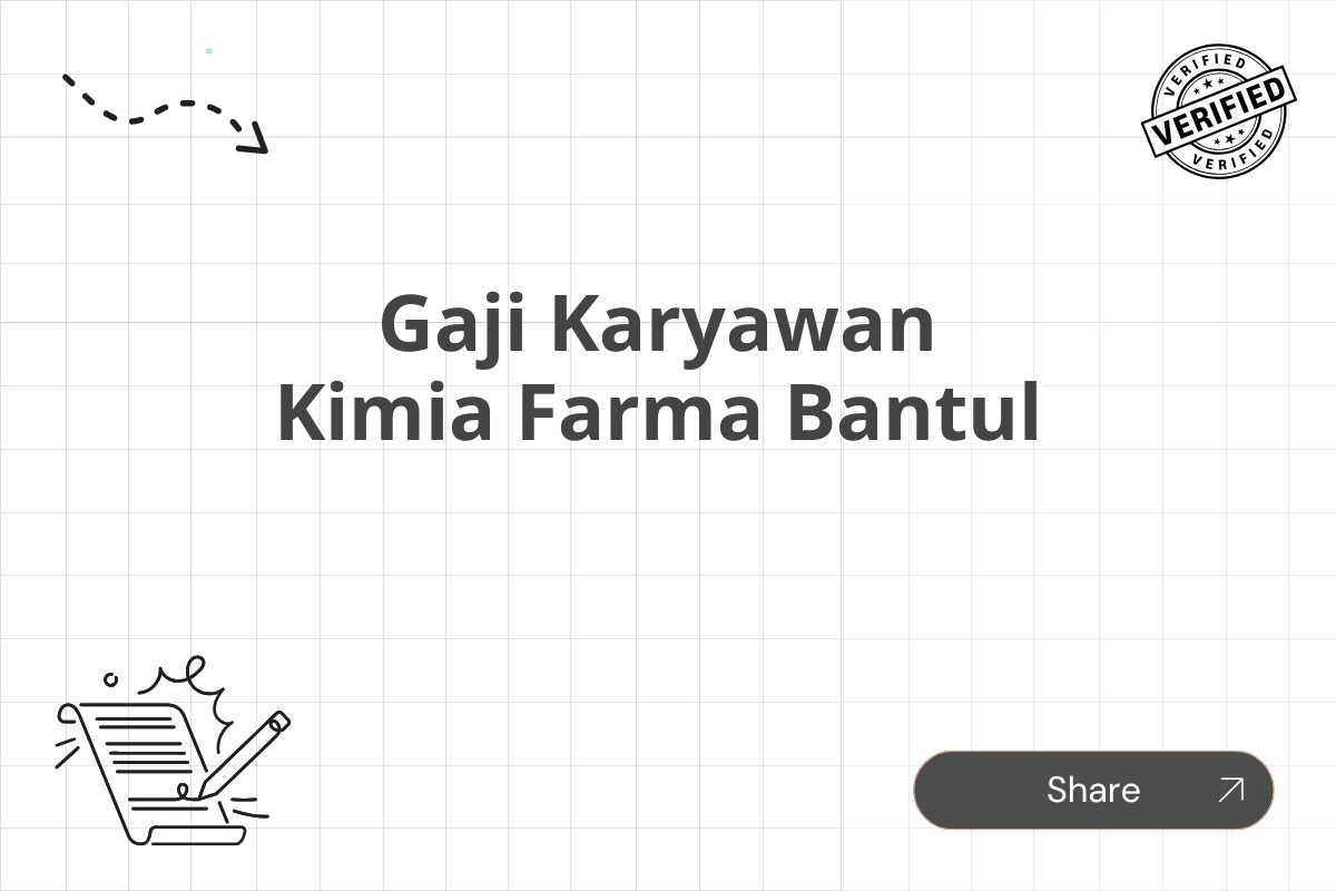 Gaji Karyawan Kimia Farma Bantul