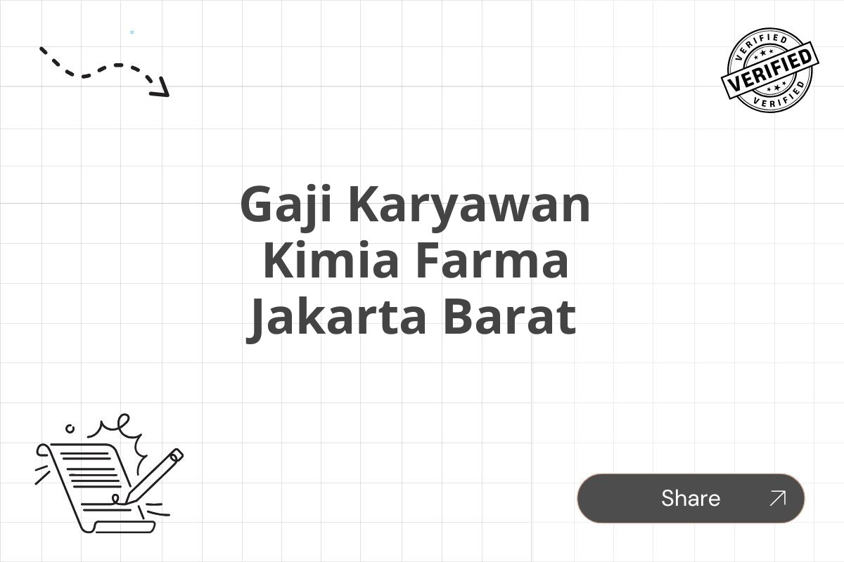 Gaji Karyawan Kimia Farma Jakarta Barat