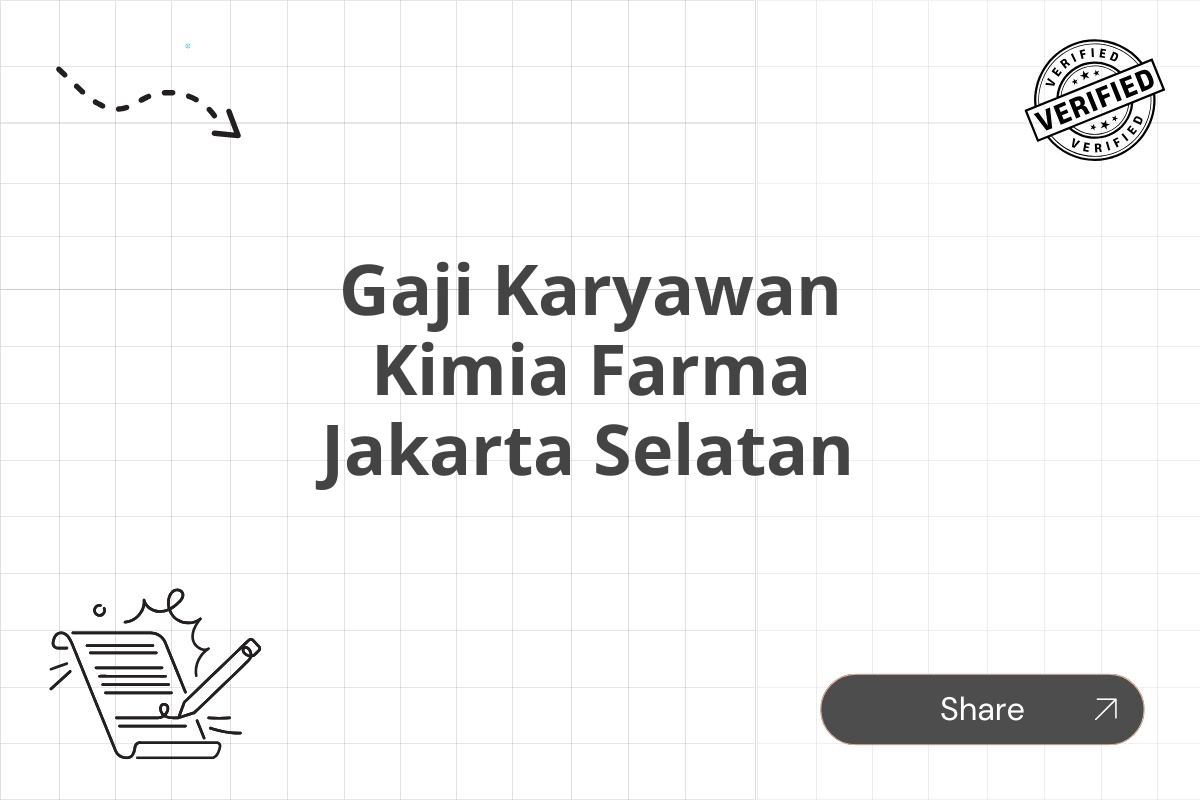 Gaji Karyawan Kimia Farma Jakarta Selatan