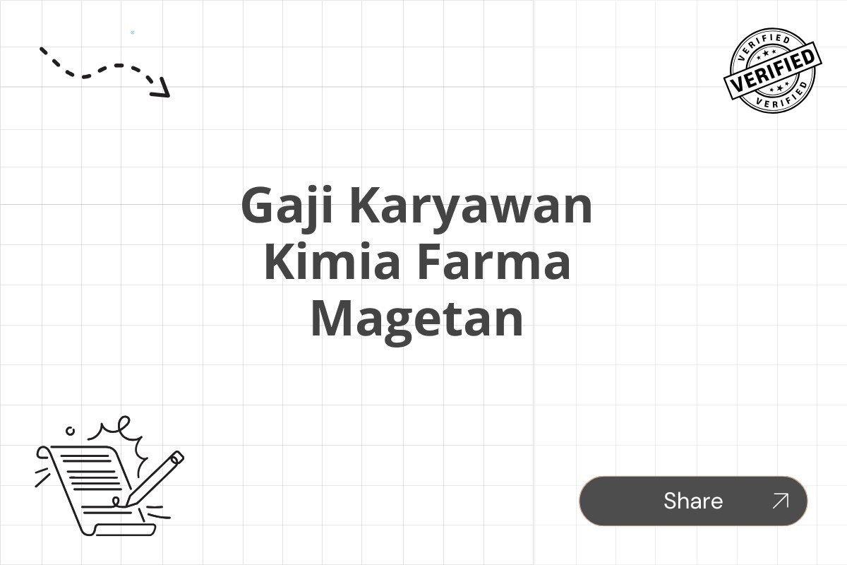 Gaji Karyawan Kimia Farma Magetan