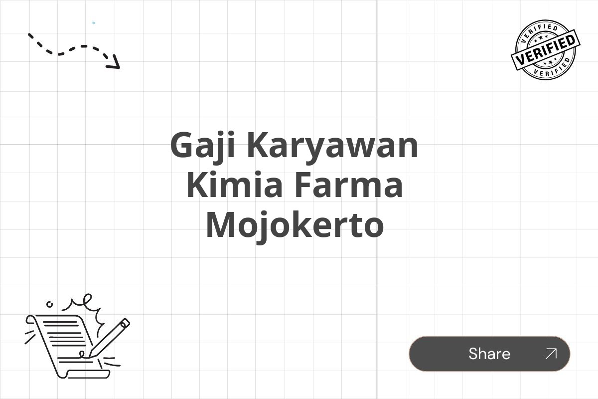 Gaji Karyawan Kimia Farma Mojokerto