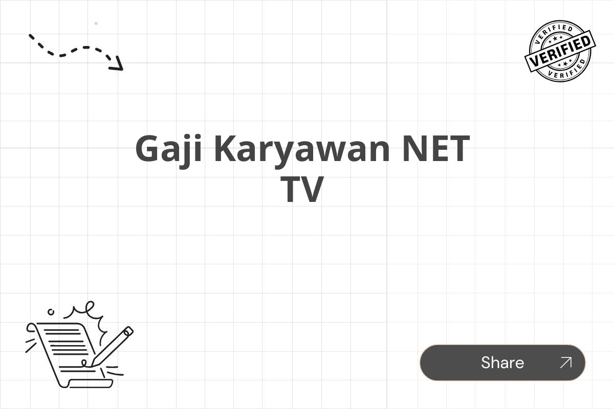 Gaji Karyawan NET TV