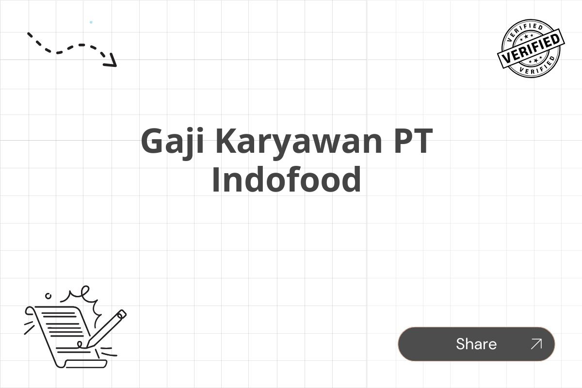 Gaji Karyawan PT Indofood