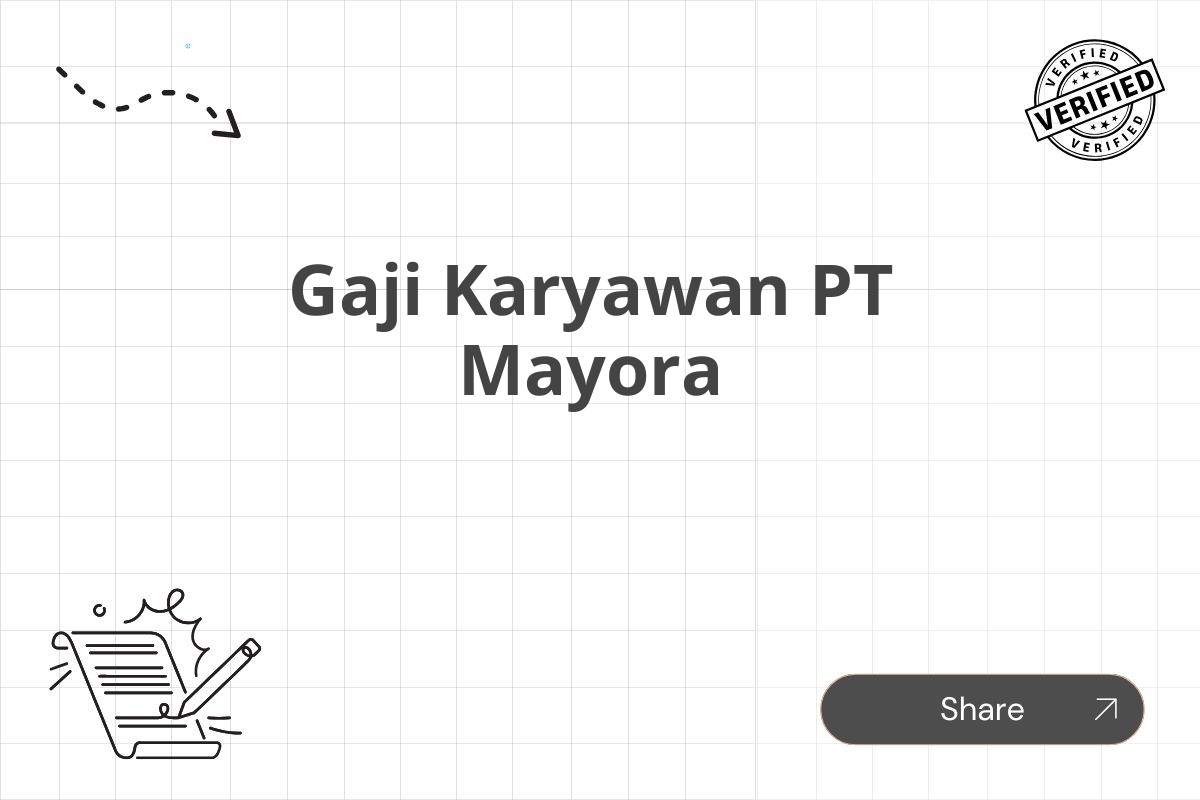 Gaji Karyawan PT Mayora