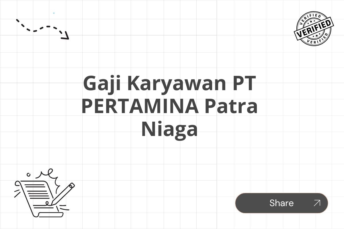 Gaji Karyawan PT PERTAMINA Patra Niaga