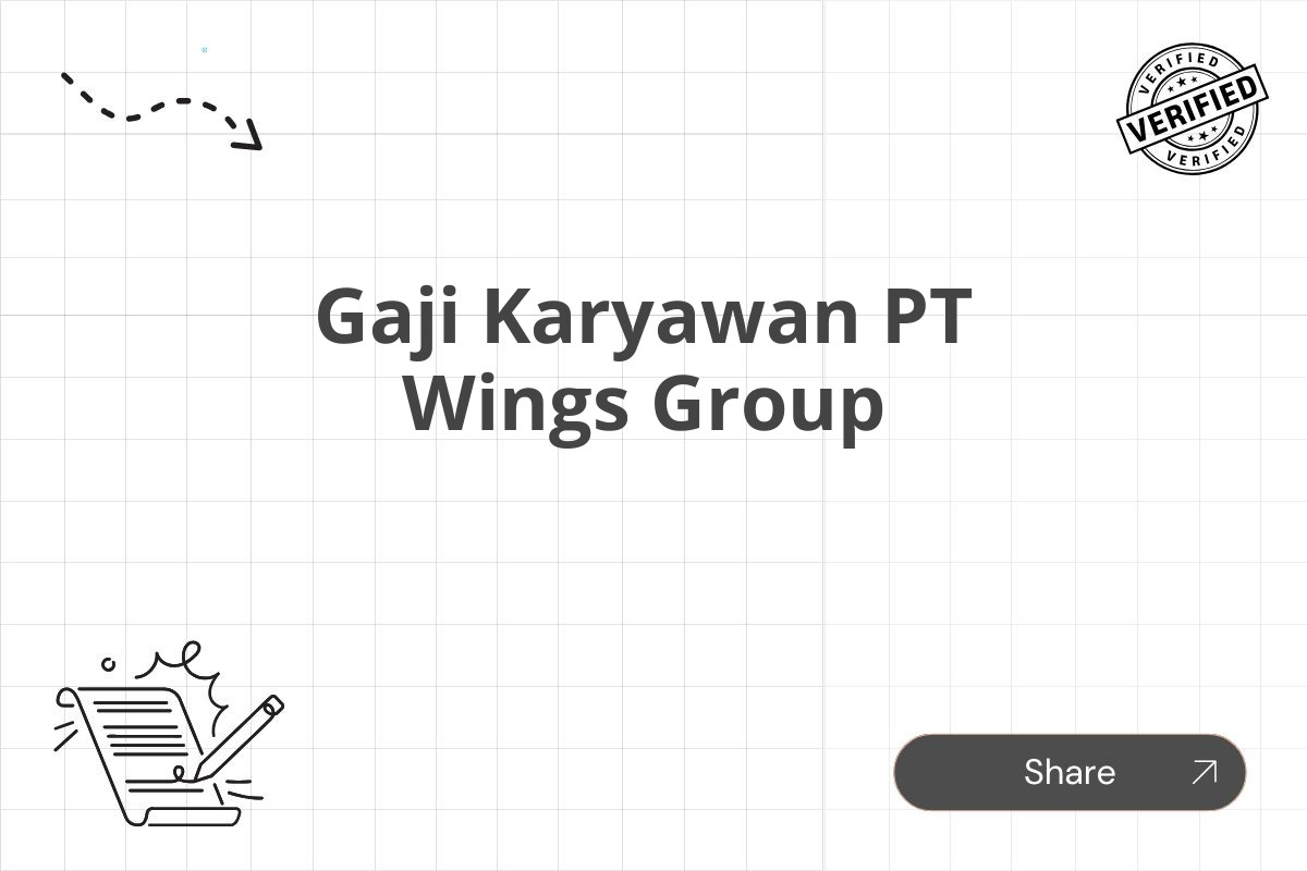 Gaji Karyawan PT Wings Group