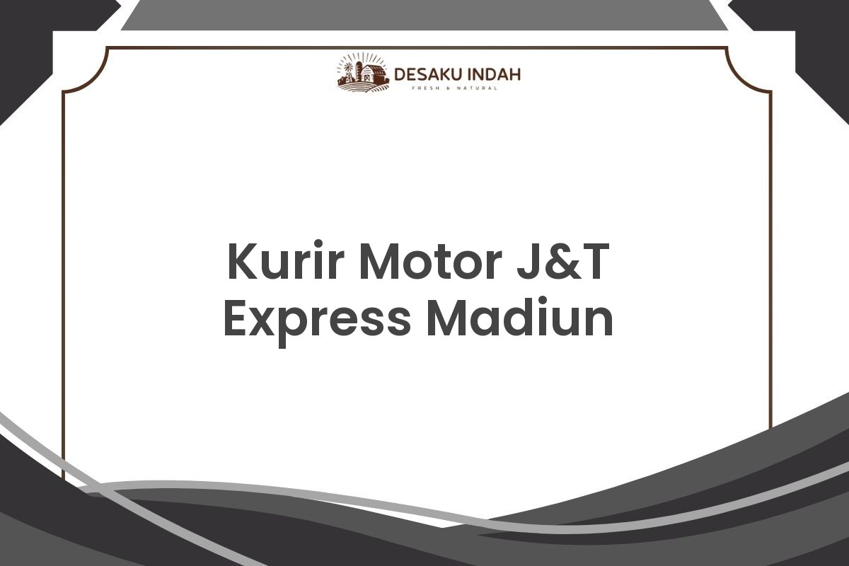 Kurir Motor J&T Express Madiun