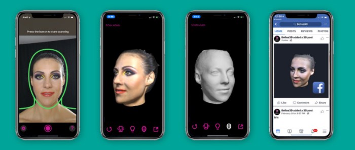 3D scanning a human face with a phone for accurate measurements