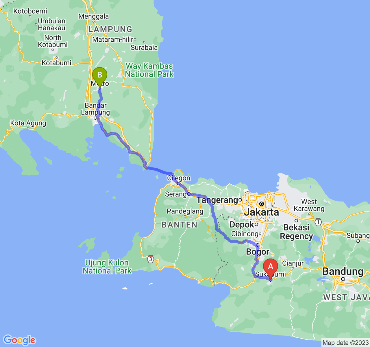 Cara mencapai desa terpencil di Sukabumi dengan transportasi umum