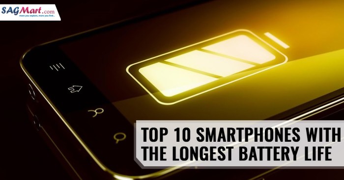 Comparing smartphones with the longest battery life available